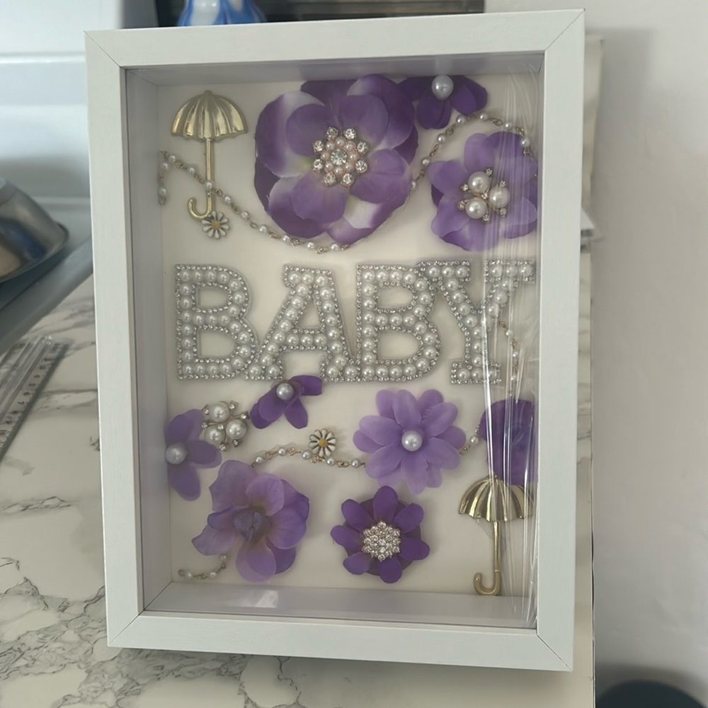 Baby Shower Shadow Box Picture Frame